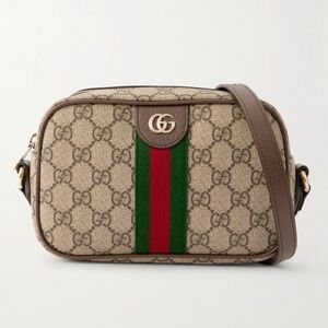 GUCCI Ophidia GG logo web stripe small camera crossbody bag